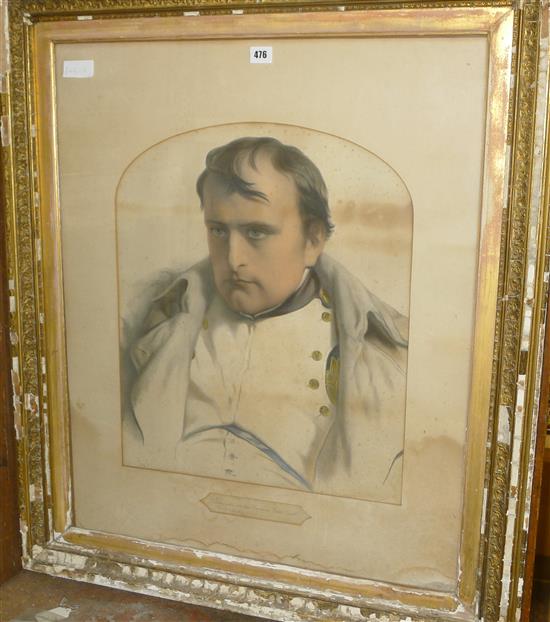 Lithograph of Napoleon